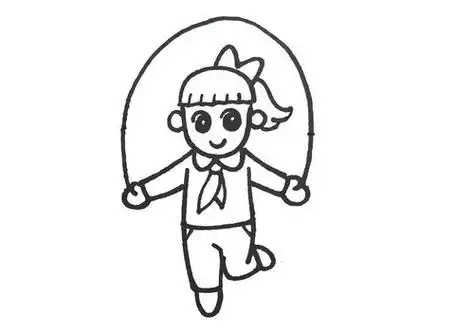 简笔画儿童画运动员踢球的动作简笔画图片准备运动大人简笔画-简笔画