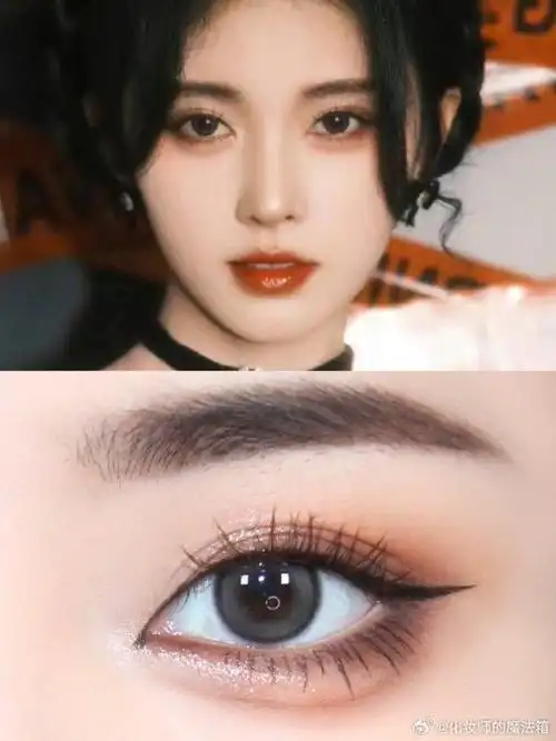 鞠婧祎鞠婧祎仿妆浓淡颜都适配的优雅黑天鹅眼妆图1