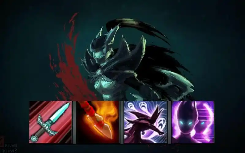 dota2~omg模式~幻影刺客这是什么搭配?【匕首 火矛 荒芜 鬼影重重】