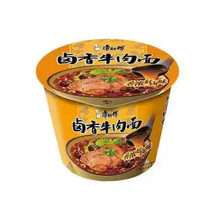 康师傅辣卤牛肉面12桶整箱方便面香辣泡面红烧桶面酸菜方便面