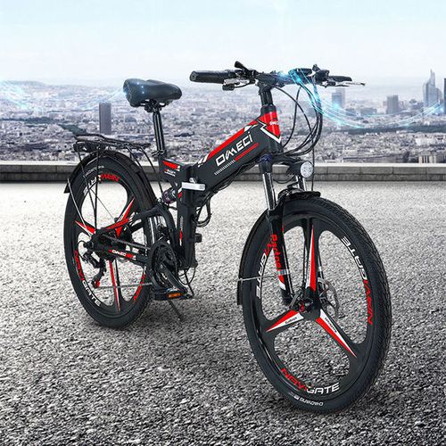 出口电动车厂家直销27变速电动自行车48v锂电池折叠电动山地车