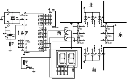 工程科技 电子/电路 基于rtx51实时操作系统的交通灯控制系统的设计