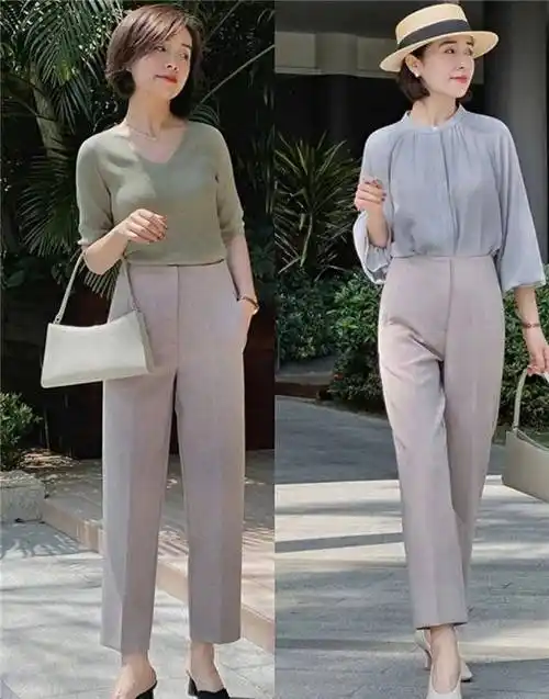 给小个子中年女人的穿搭建议:多穿这4种"裤子"_老淘客