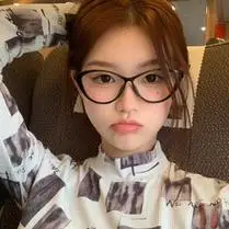 韩版潮大圆框素颜橄榄绿色近视眼镜架男女网红板材脚显脸小防蓝光