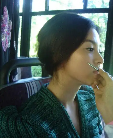 宋慧乔脸部特写照曝光 精致五官完美侧面(图)