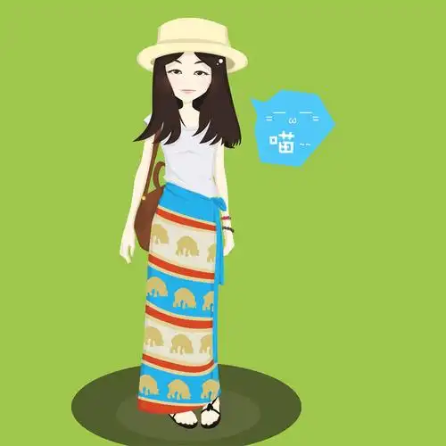 公司设计师形象插画