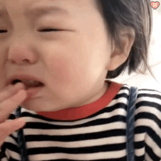 萌娃丸子妹表情包动图哭唧唧的小丸子没有零食吃