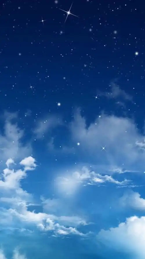 蓝色梦幻星空风景h5背景免抠素材免费下载_觅元素51yuansu.com