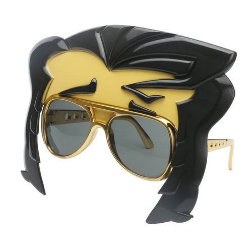 卡通猫王发型眼镜儿童礼物玩具歌星杀马特面具搞搞笑道具派对用品