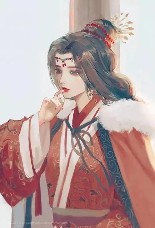 红衣古风小美人