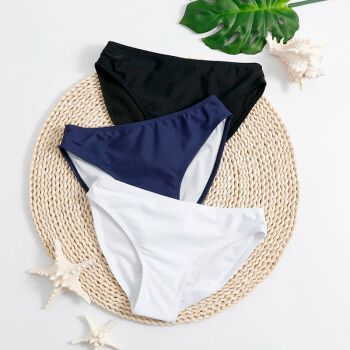 三角泳裤防走光女夏透气速干比基尼打底裤海边度假泳裤单件性感泳衣裤