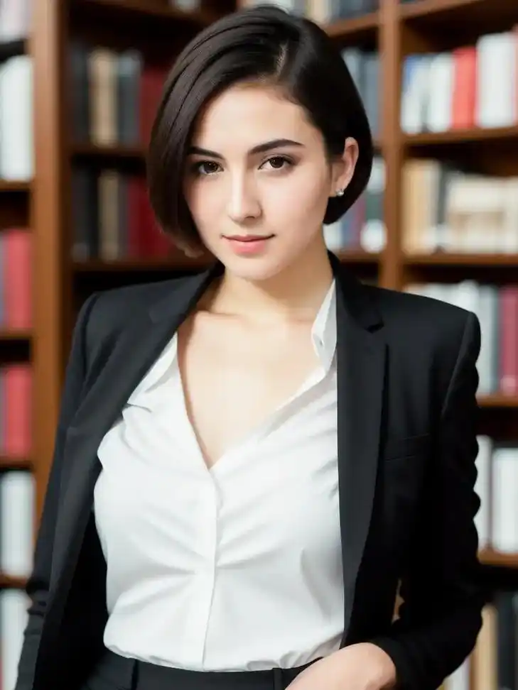 sd咒语:职场女性.一张raw格式照片,是一张近景肖像照,拍 - 抖音