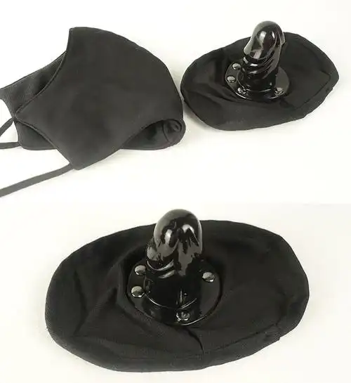 超私密发货系列sm口罩口塞嘴塞遮嘴口罩面罩露出外出户外调教羞辱羞耻