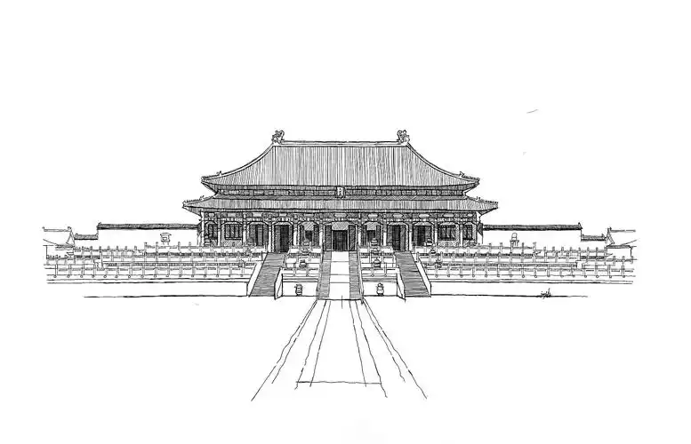 hall of supreme harmony 故宫三大殿太和殿手绘过程