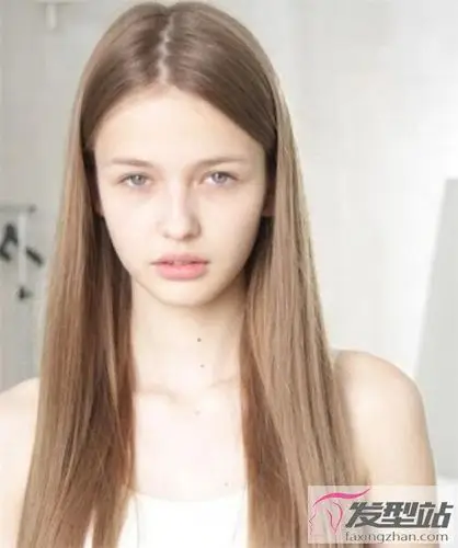 直发发型中长发