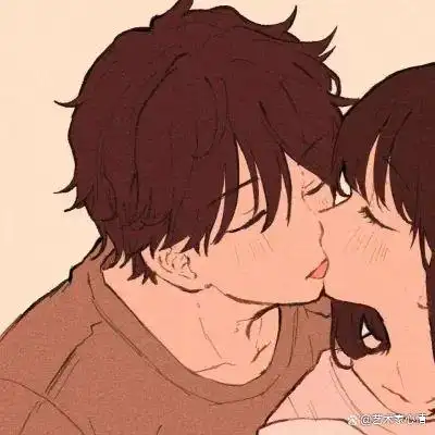 亲亲的动漫情侣头像