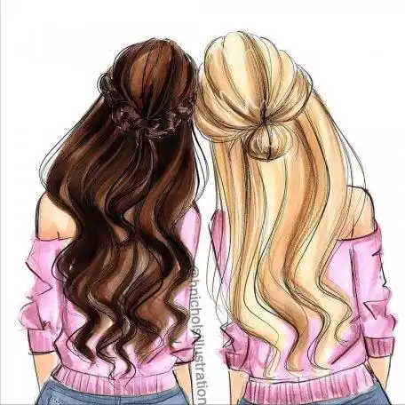 两个女孩的图画