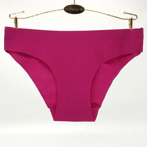 云梦妮跨境货源速卖通亚马逊冰丝女士内裤纯色女式三角裤外贸现货