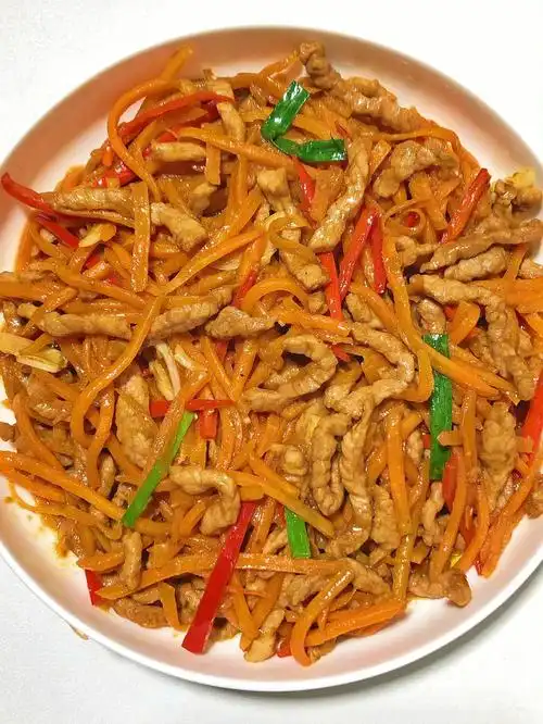 挑战365道家常菜不重样第80天60胡萝卜炒肉