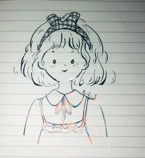 可可爱爱少女心简笔画05