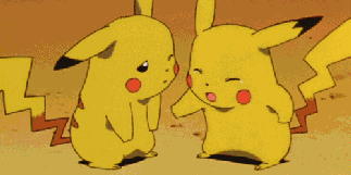 【动态皮卡丘】两只皮卡丘,萌图,可爱,动漫,动态,卡哇伊,二次元,gif