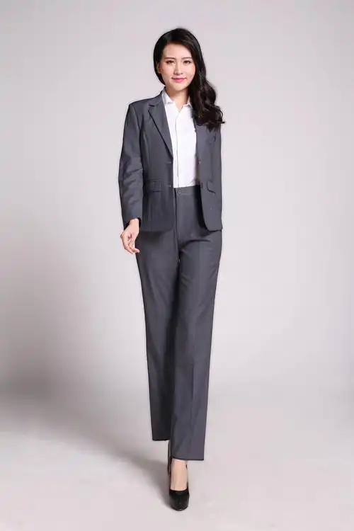 女式职业西服套装韩版修身收腰女士西装正装白领企业公司工作制服