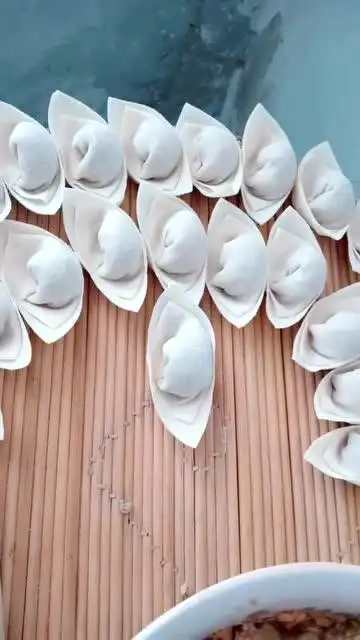 元宝饺子包法,不会的快学吧!