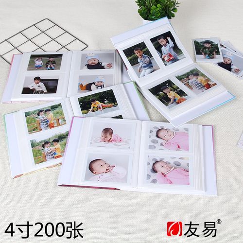 4寸相册本简易迷你小清新创意拍立得打印插页式影集200张宝宝成长