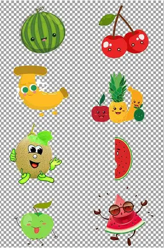 水果卡通形象素材