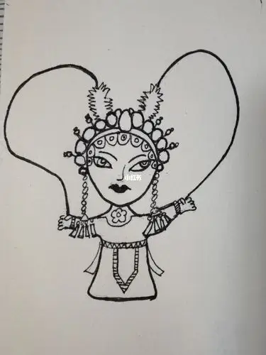 戏曲人物简笔画