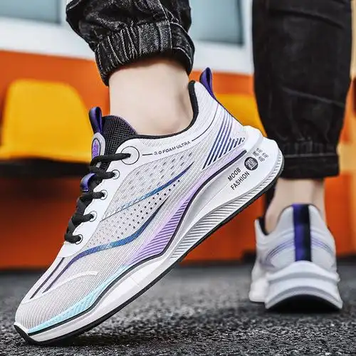 透气体育中考运动跑步鞋夏季初中学生超轻减震马拉松专业跑鞋男鞋