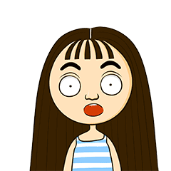 小女生gif长发gif瞪大眼睛gif摸脸gif