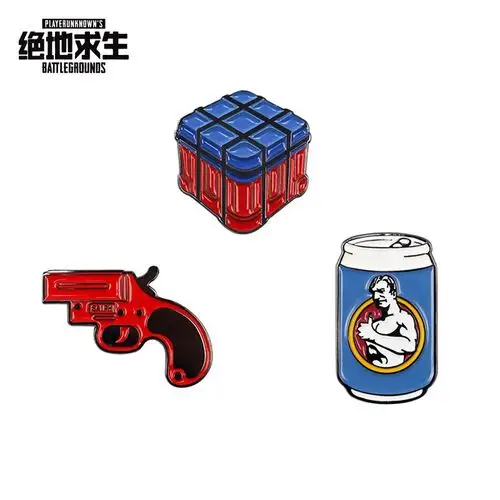 绝地求生官方正品 信号枪 能量罐 空投箱 金属冰箱贴