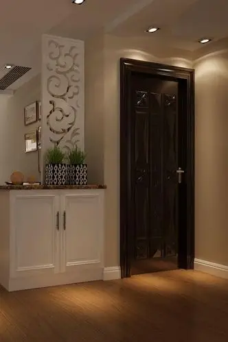 现代简约三居室玄关鞋柜装修效果图欣赏