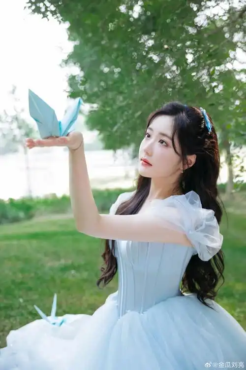 王艺瑾在逃公主风长裙##王艺瑾拍了30张拍立得