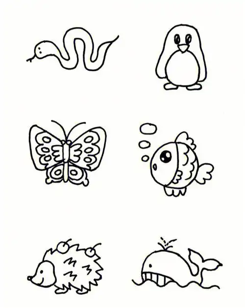 小动物手绘简笔画67