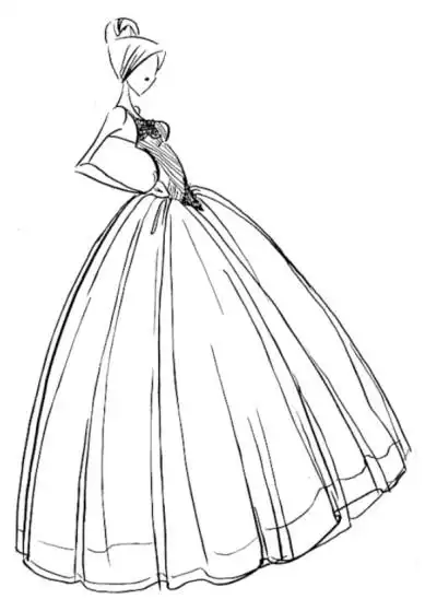 『服装设计』『手稿』『裙子』『礼服』『手绘』『(ω`)』