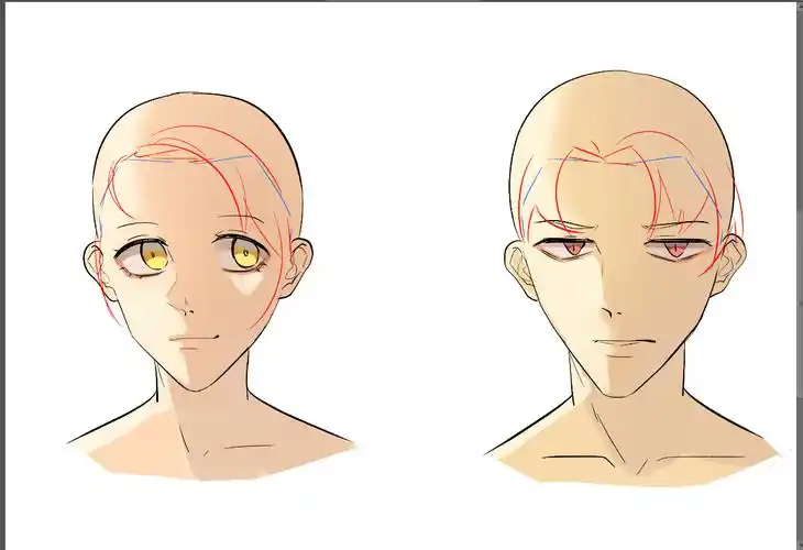 人物线稿头发怎么画教你人物头发的简单画法教程