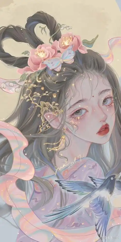 超唯美梦幻系女生手绘壁纸