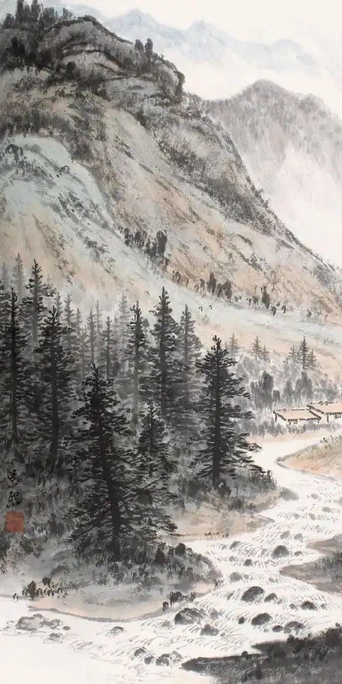 【长白山 镜心 设色纸本】拍卖品_图片_价格_鉴赏_绘画_雅昌艺术品