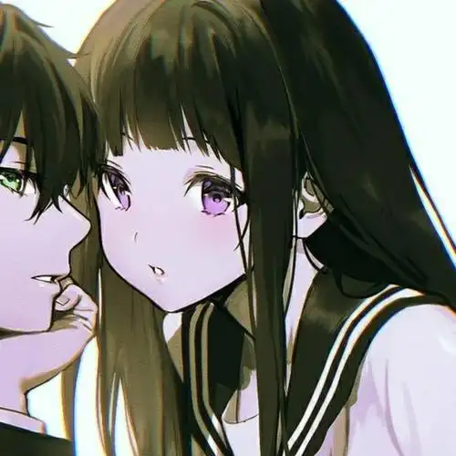 动漫情侣头像 #冰菓