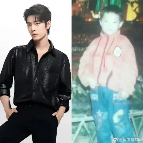 看了一组肖战小时候的照片,这眉眼,从小到大都没怎么变过[大笑]#肖战