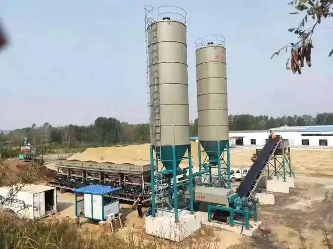 wcz800稳定土拌合站300吨水稳拌合站二灰土搅拌站整套设备建一套水稳