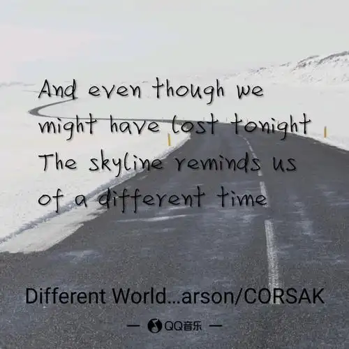 differentworldqq音乐歌词海报可以当头像pyq封面使呐