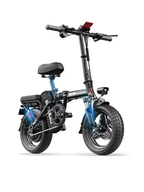 五羊折叠电动自行车锂电池超轻代驾便携代步小型电动自行车