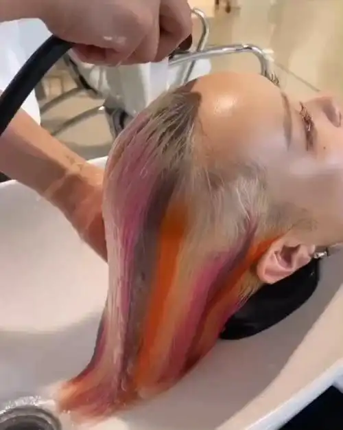 二次元  #动漫发色  #y2k染发  #发色分享  #北京漂头发  #五颜六色