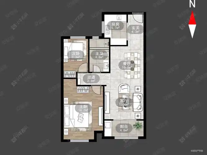 海华花园二手房,102.6万,2室2厅,1卫,91平米-常州安居客