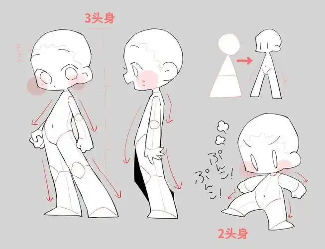 可爱q版人物怎么画有手就行浅学一下q版人物的画法