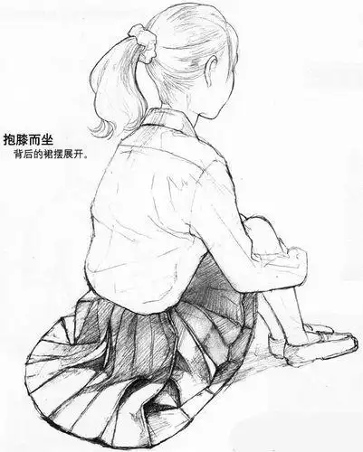 侧身人物简笔画 侧身人物简笔画图片大全