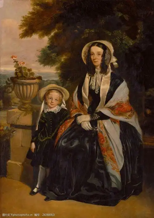 欧式宫廷人物油画